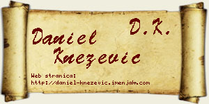 Daniel Knežević vizit kartica